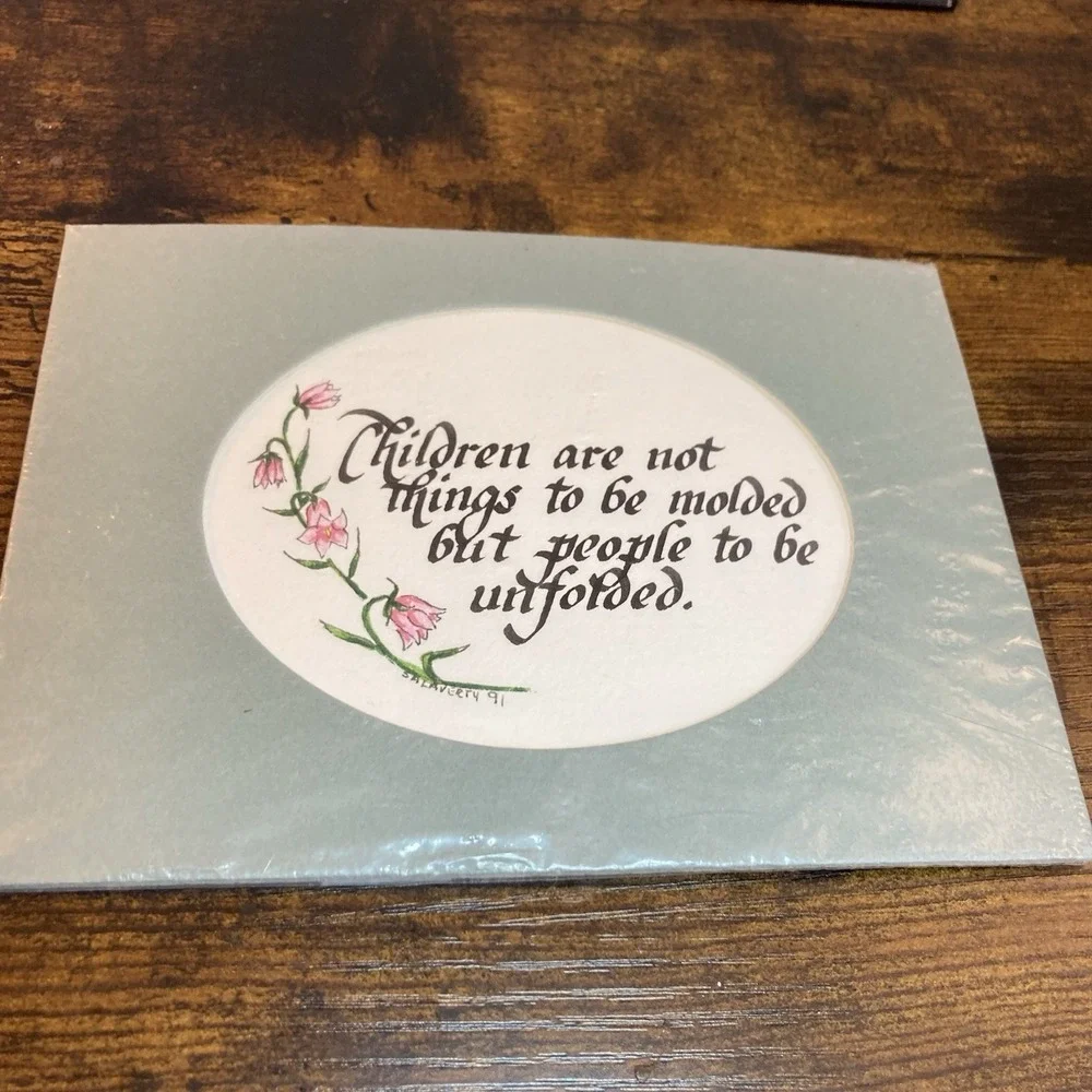 Vintage Hand Lettered Quote Wall Art Family Cottagecore Farmhouse‎ Decor 5x7